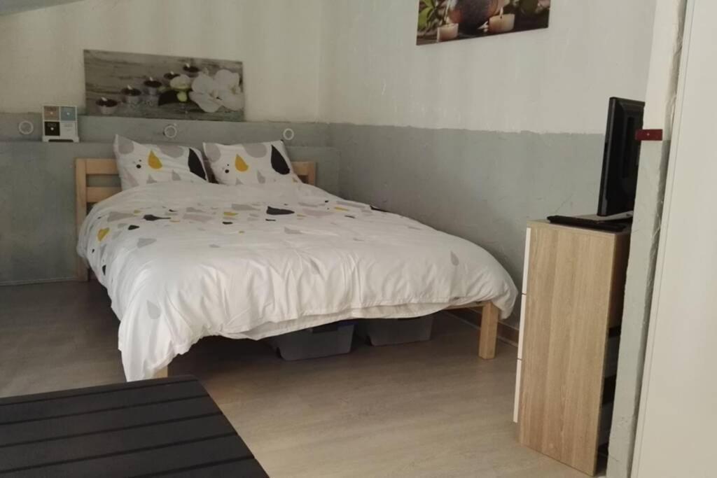 Studio Mezzanine En Residence Avec Piscine Au Village Le Barcarès Buitenkant foto